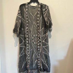 Black western duster